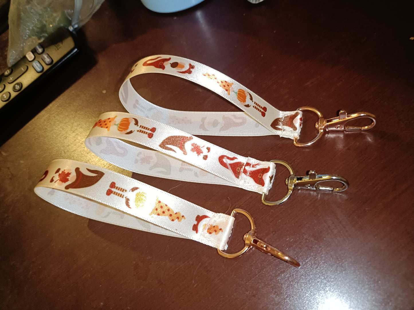 Autumn 🍁🥮 Pumpkin Themed Handle Keyring