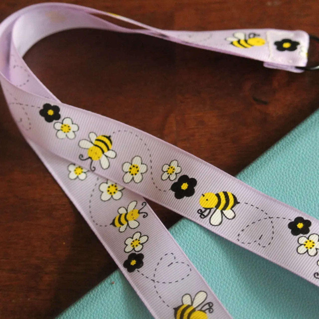 Purple Bee Lanyard