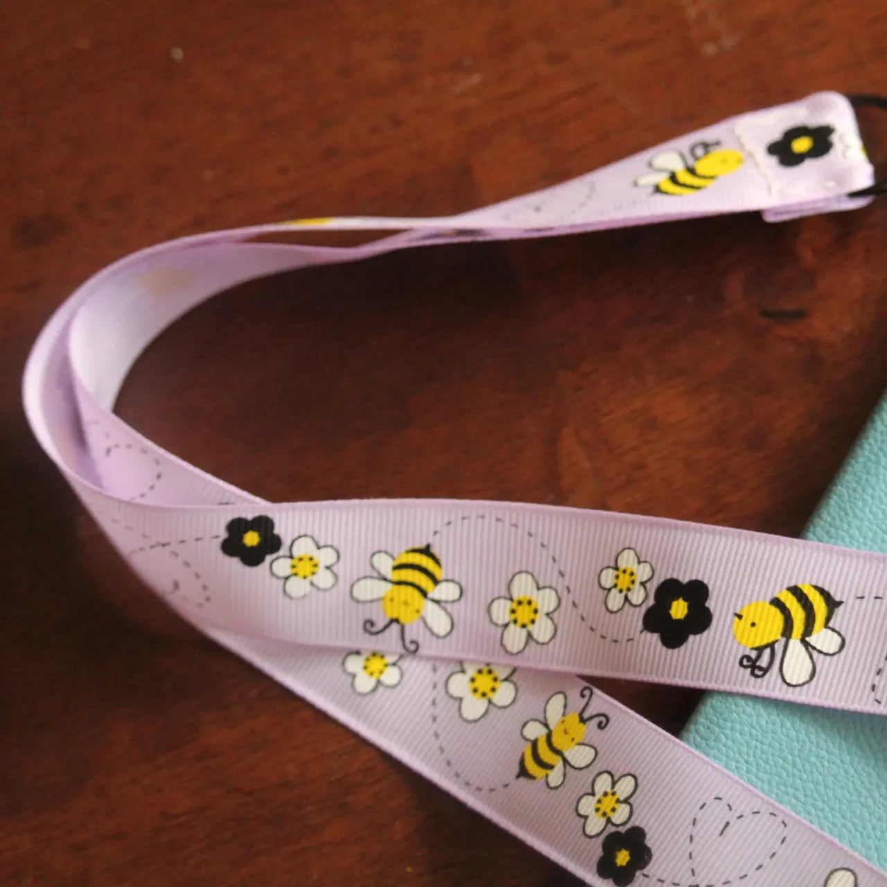 Purple Bee Lanyard