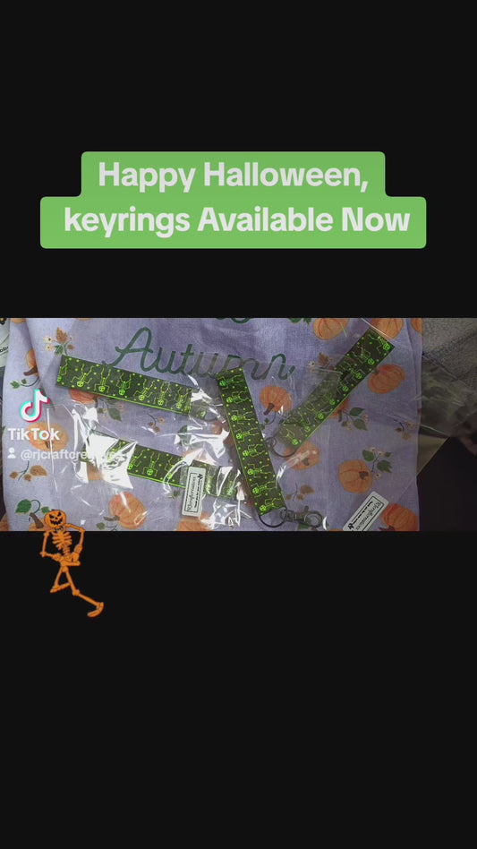 Skeleton Halloween Keyring
